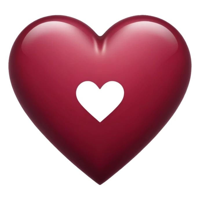 Un cœur bordeaux  sticker