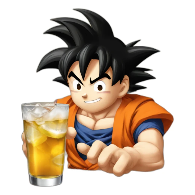Son goku dink alcool sticker