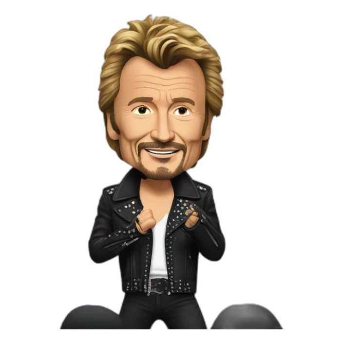 Johnny Hallyday on stage sticker