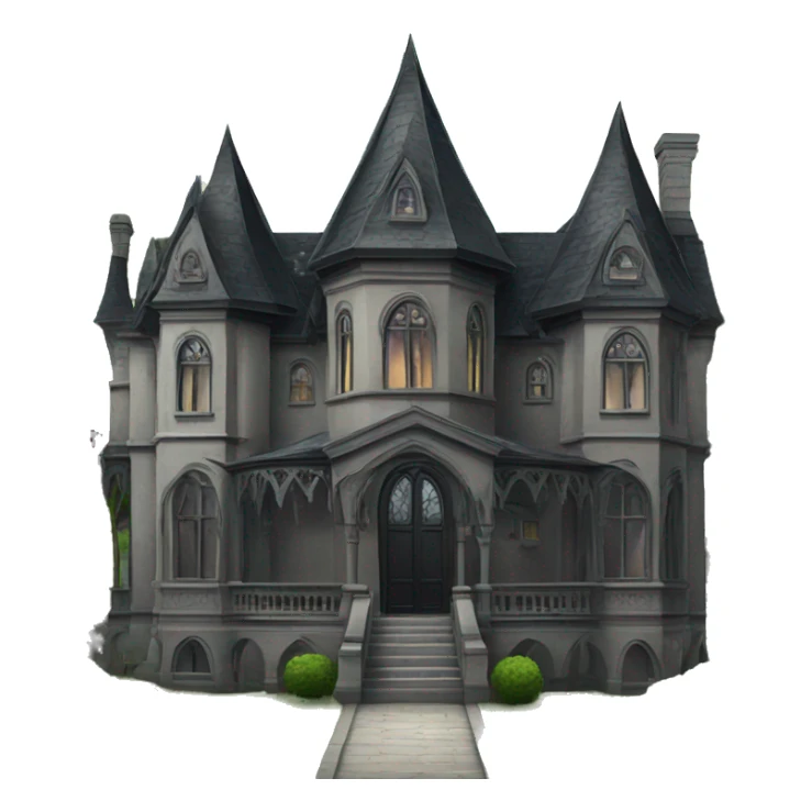 Gothic mansion sticker