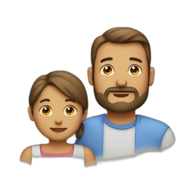 father, mother, son, daughter sticker