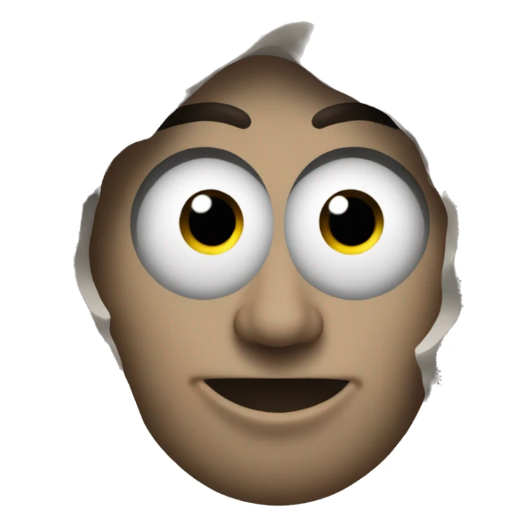 A mountain with eyes  sticker