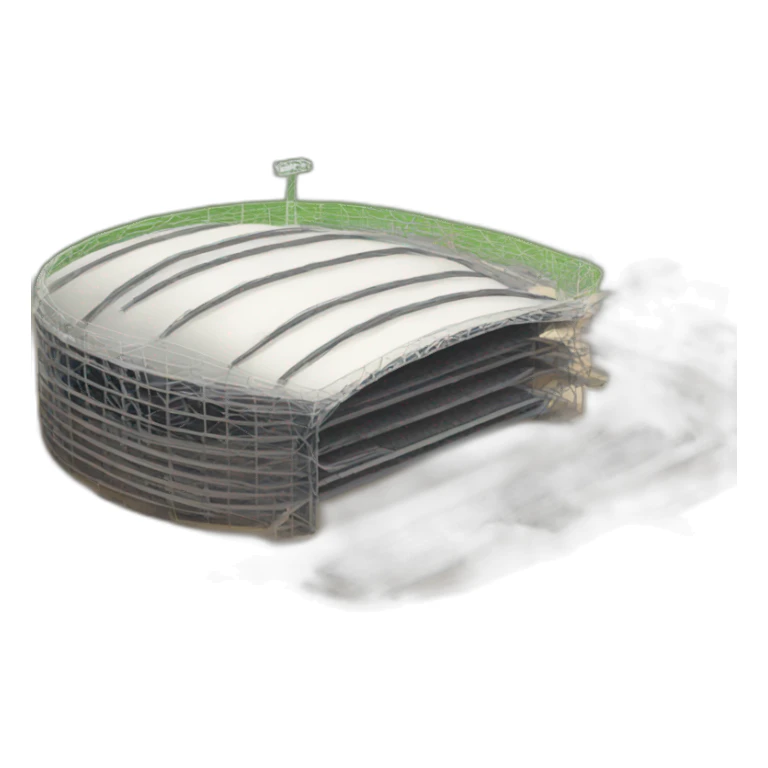 Sports ground facility under construction sticker