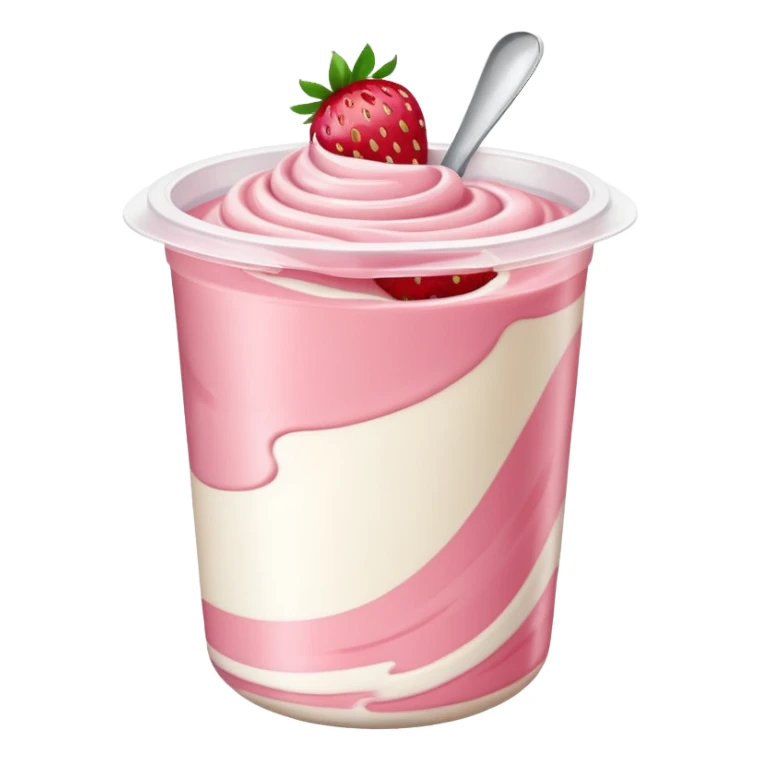 A strawberry joghurt. In the packaging sticker