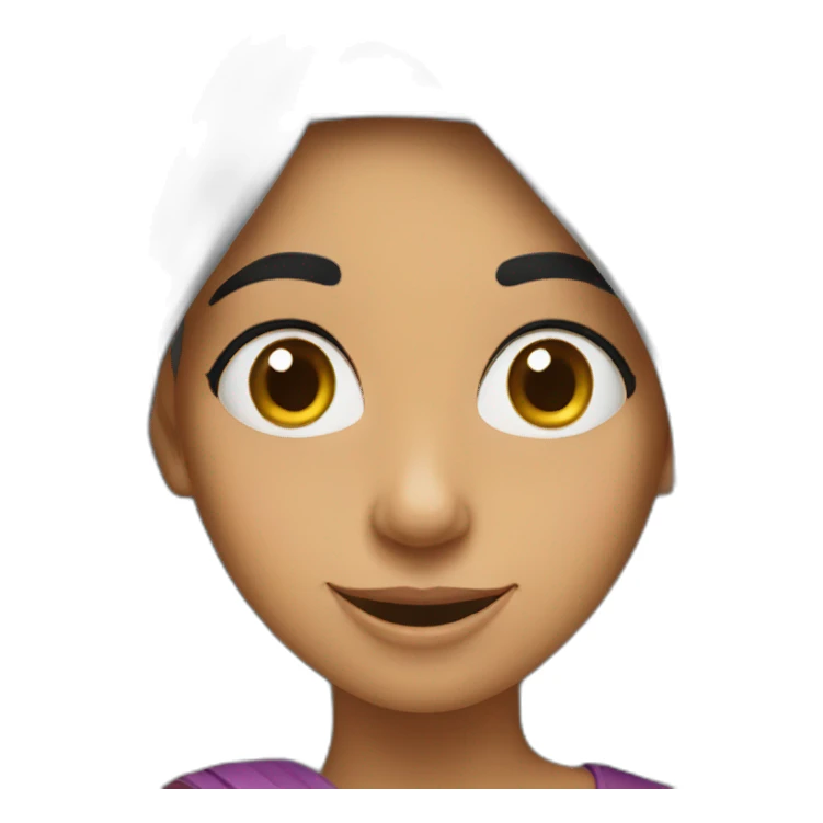 Goofy Arabic girl sticker