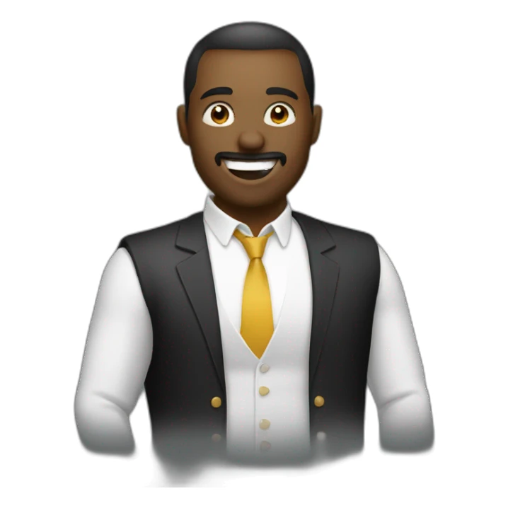 man-partying sticker