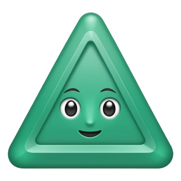 triangulo hacia arriba verde sticker