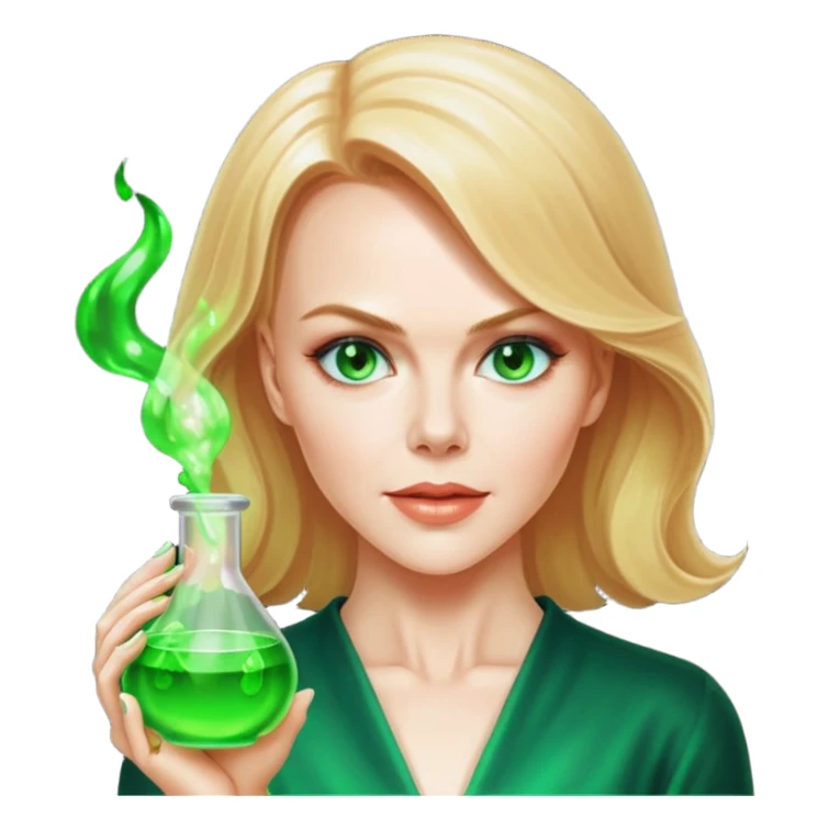 Nicole Kidman making green glowing potion  sticker