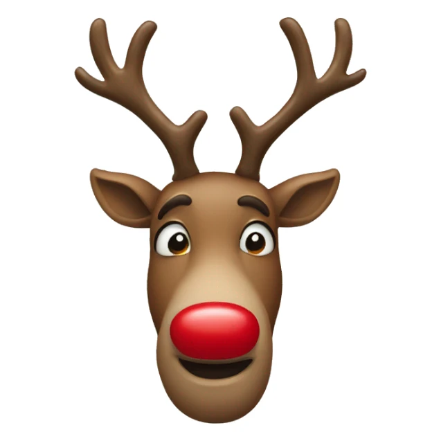 Red Nosed Reindeer sticker