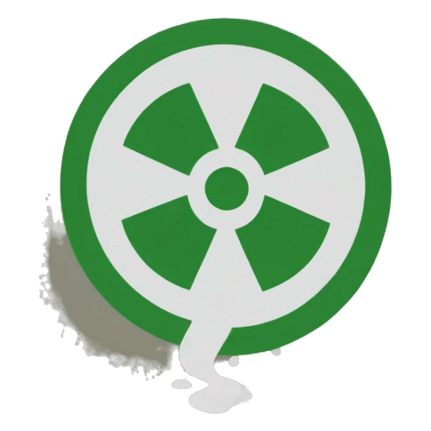 Hazardous waste symbol sticker