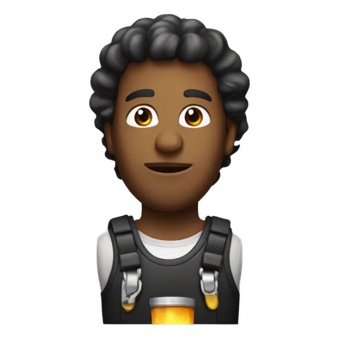 A guy saying oil up  sticker