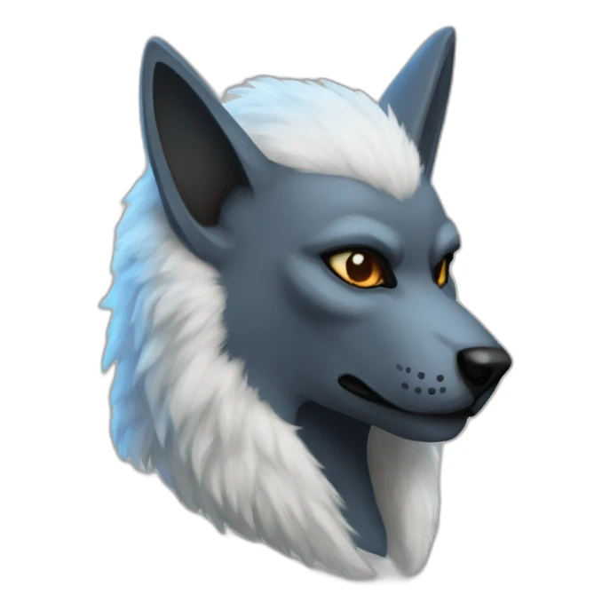Furry protogen sticker