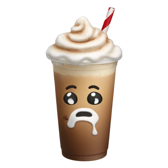 And Christmas iced latte sticker