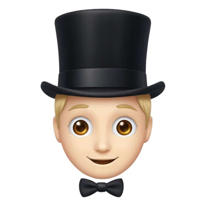 Beaming Face with Top hat sticker