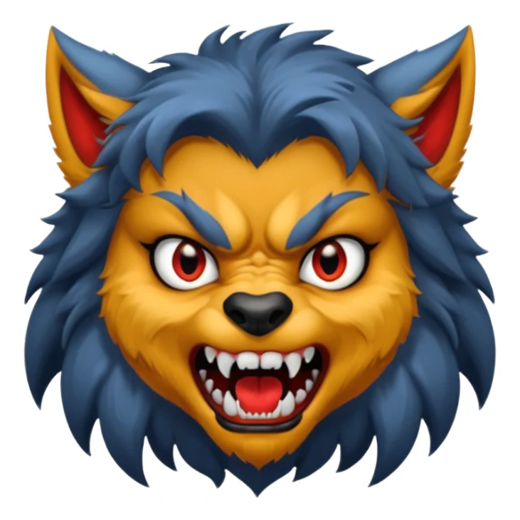 girl werewolf sticker