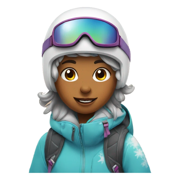 Girl on snowboard  sticker