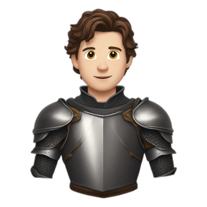 Tom holland as a Knight sticker