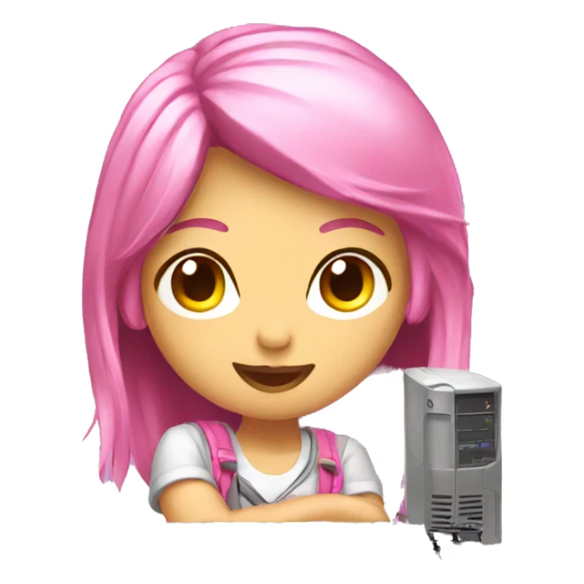 Girly gaming pc sticker