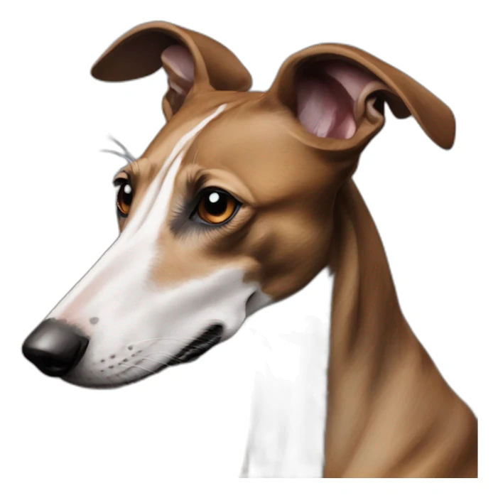 Galgo español atigrado marrón oscuro sticker