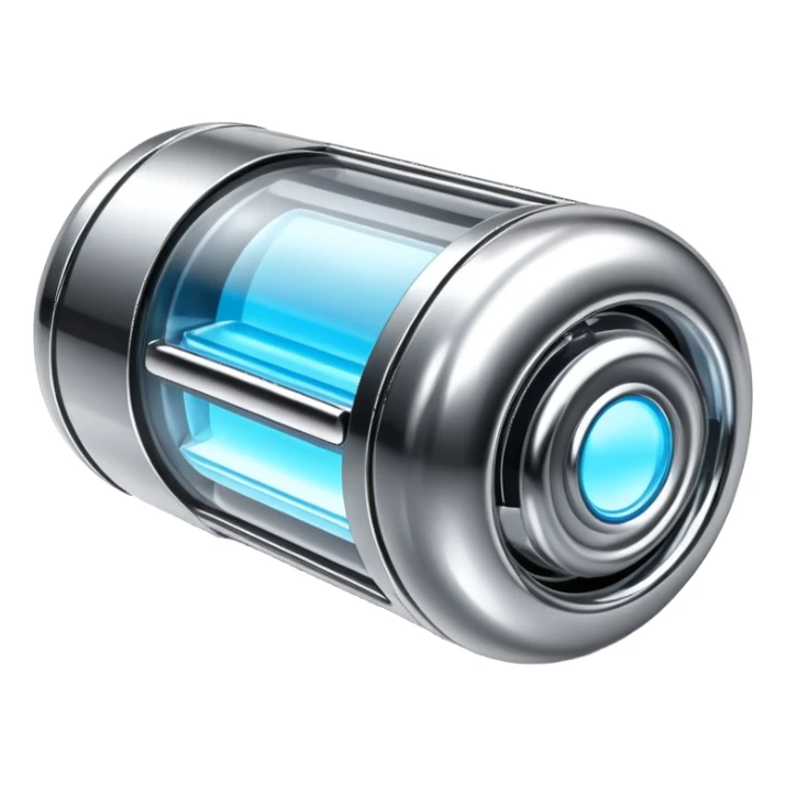 sorayama fuel capsule chrome glowing sticker