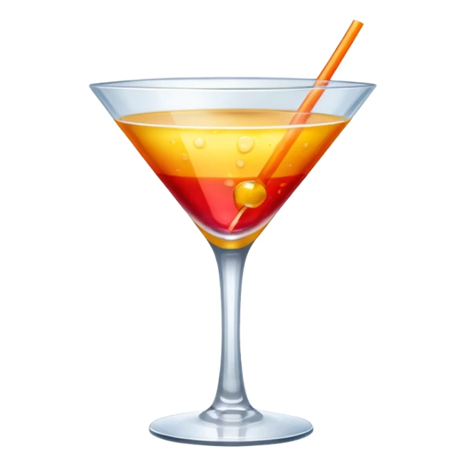 cocktail glass sticker