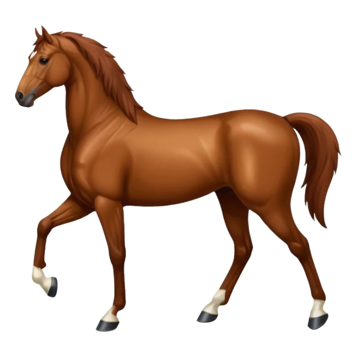 Liver red horse sticker
