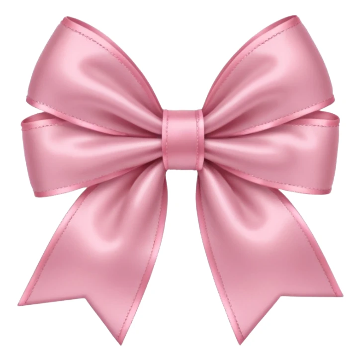 Cute light pink bow  sticker