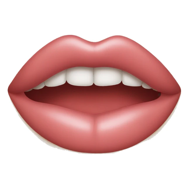 pressing lips together sticker