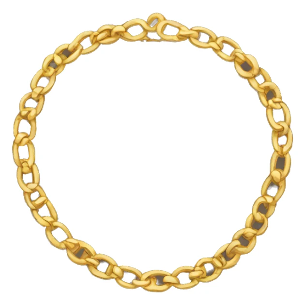 gold necklace sticker