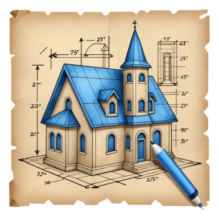 architect blueprints  only on paper sticker