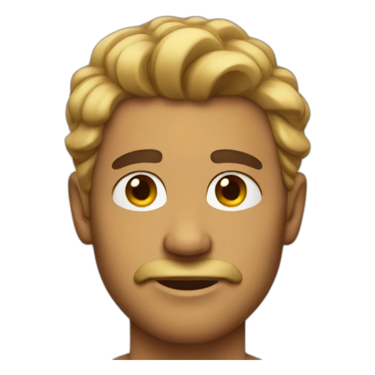 man with chest hair sticker