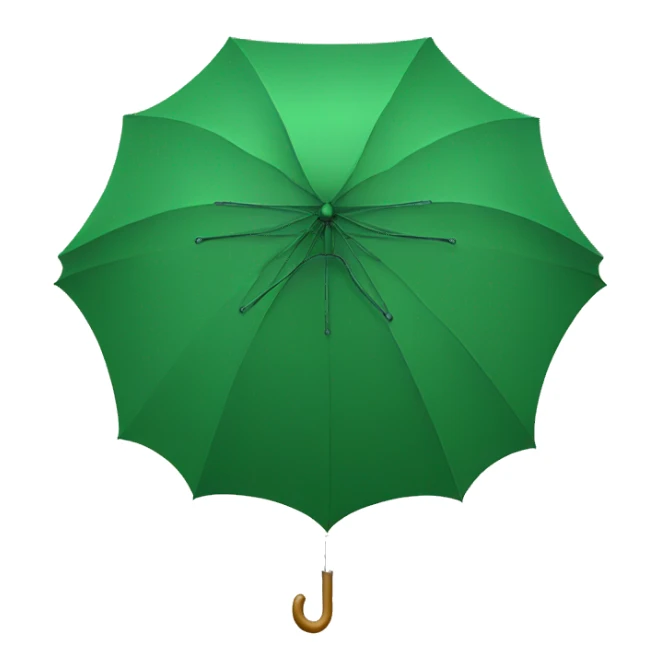 umbrella green sticker