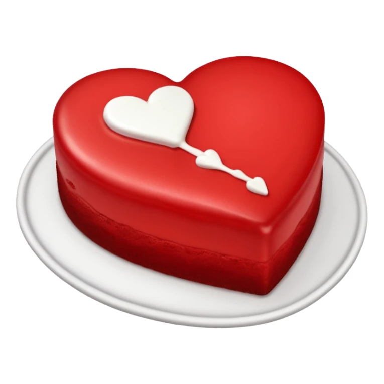 Heart-shaped cake sticker