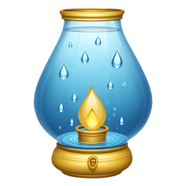 Water Lantern, more water drops inside lantern. sticker