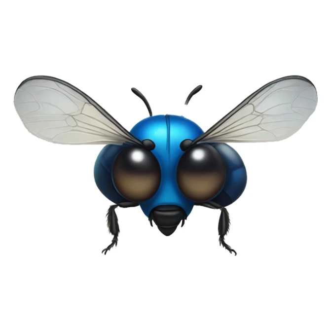 Blue Carpenter Bee with big eyes sticker