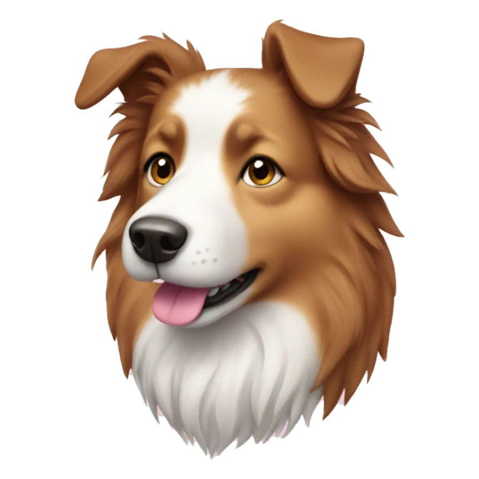 dog with pink collie cute  sticker