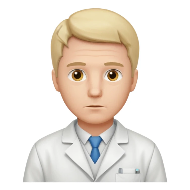 white male experimenter sticker