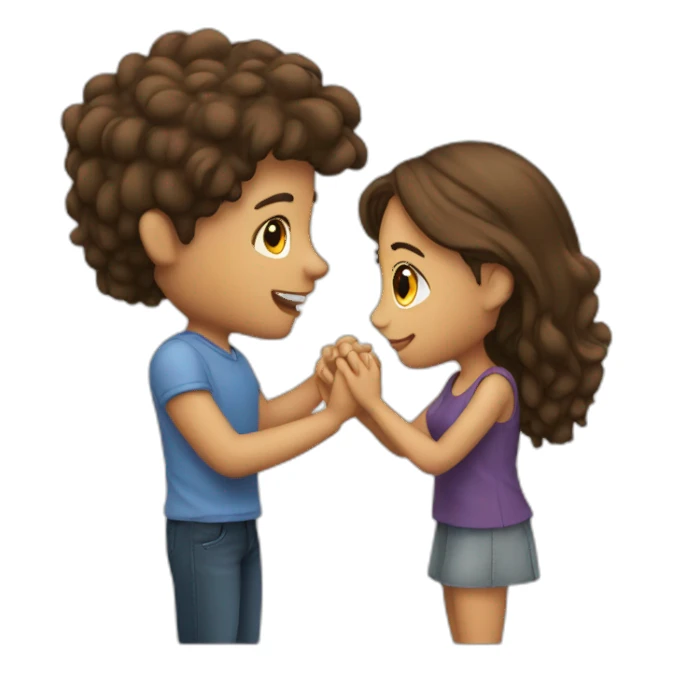 Girl propose boy sticker
