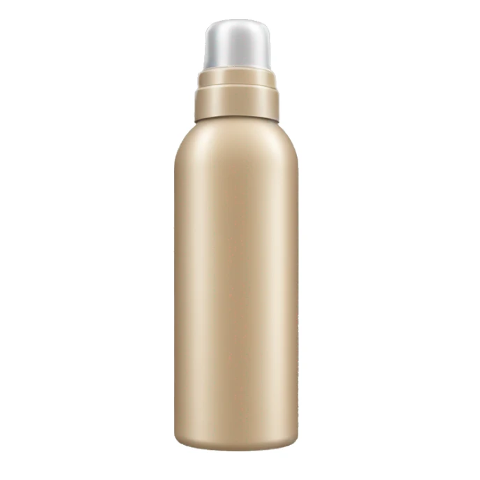 hair spray bottle beige sticker