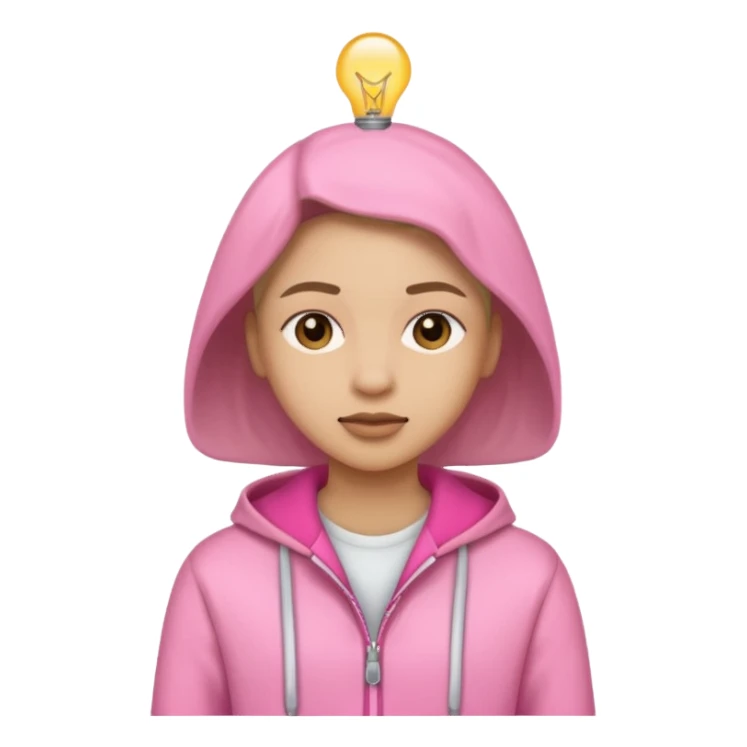 Una persona con ropa rosa sticker