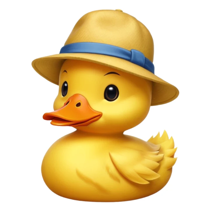 duck wearing a hat sticker