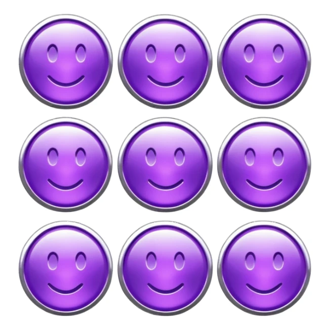 Coins purple sticker