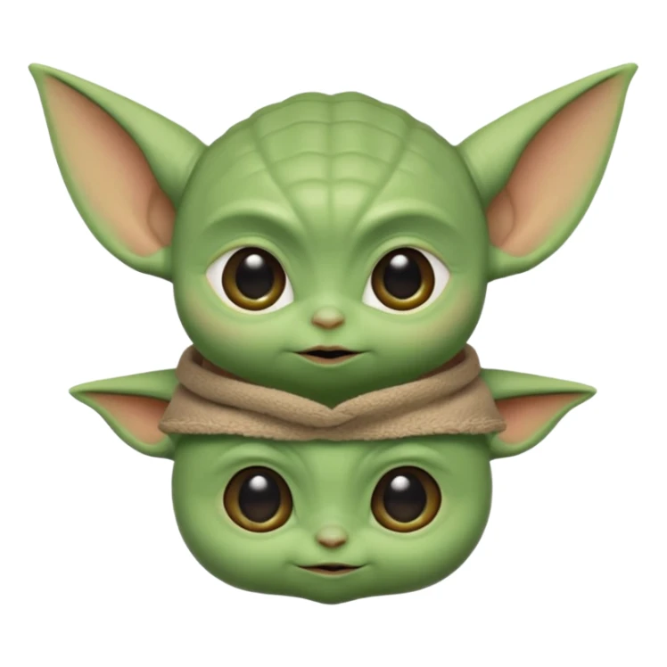 Baby Yoda head sticker