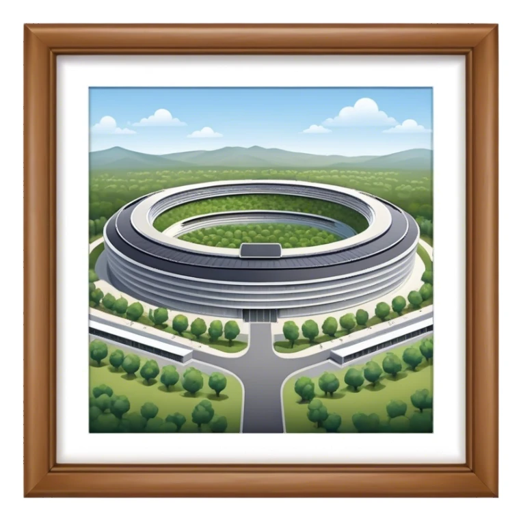 apple park, no frame sticker