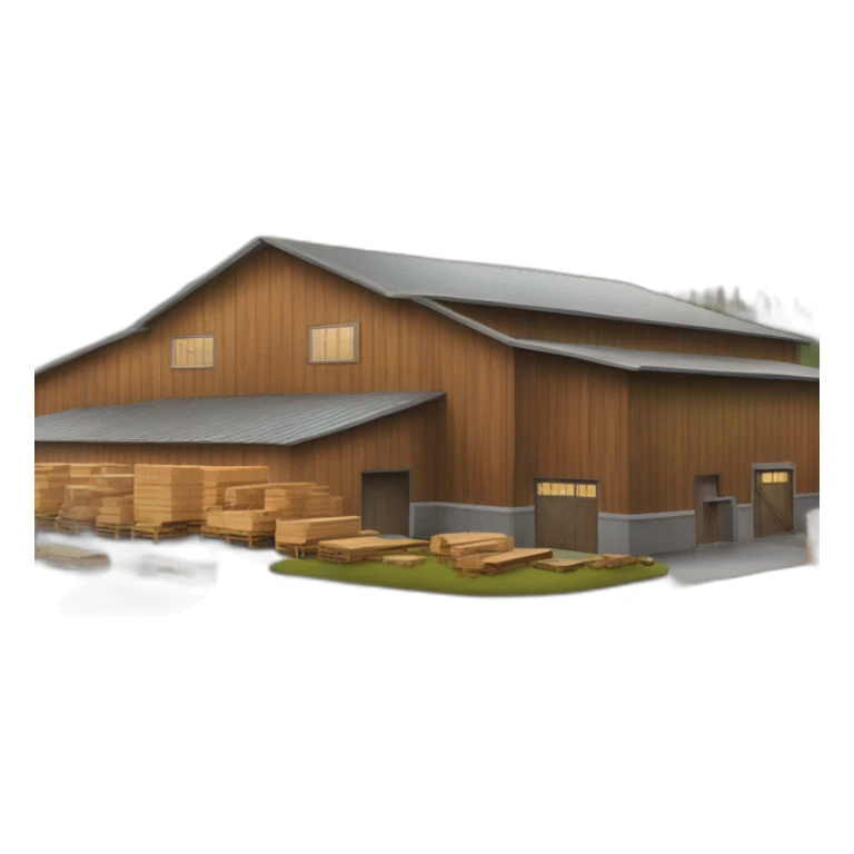 modern lumber factory sticker