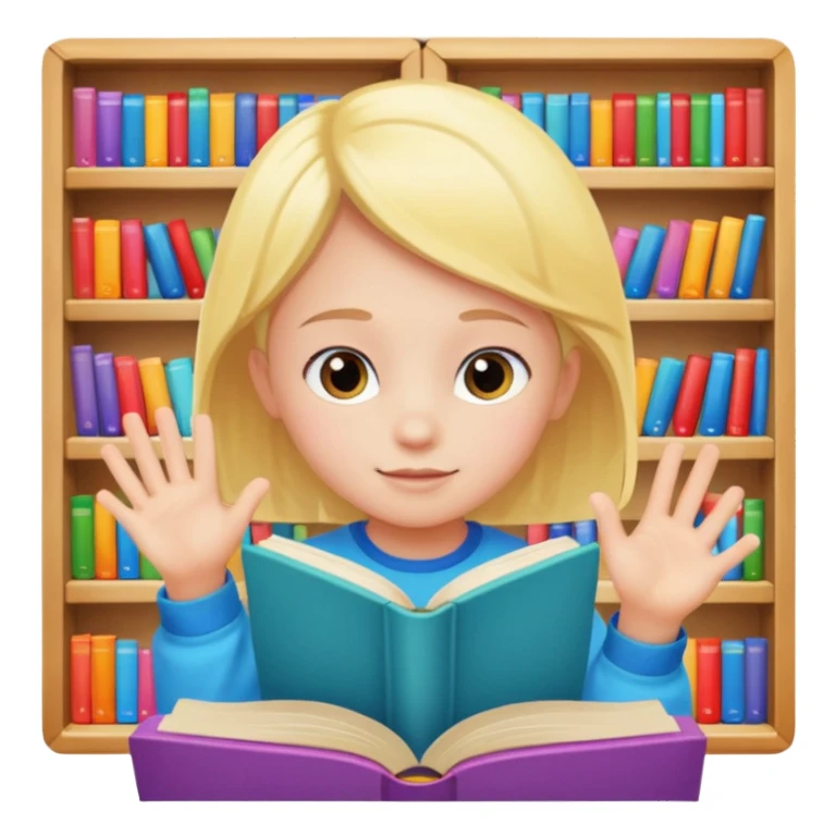 enfant range livre sticker