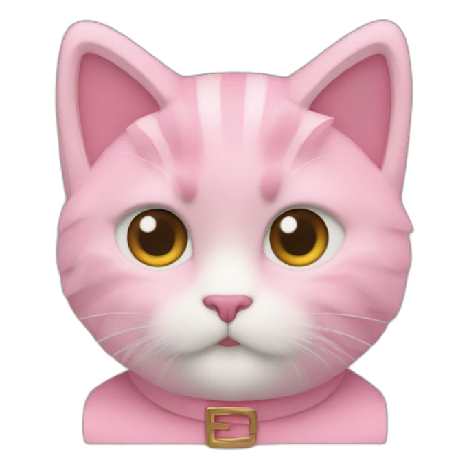 FENDI-猫-pink sticker