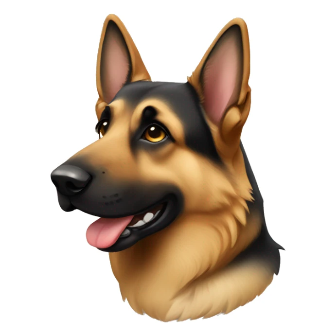 German shepherd bi color sticker