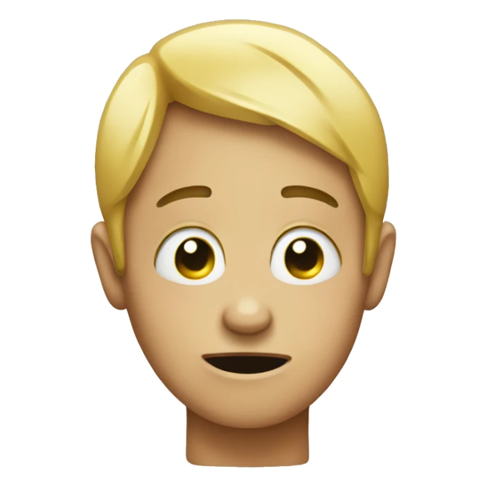 Crying emoji with a peace sign  sticker