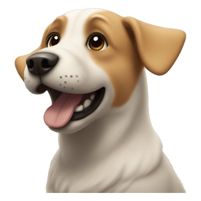 Dog in the sky sticker